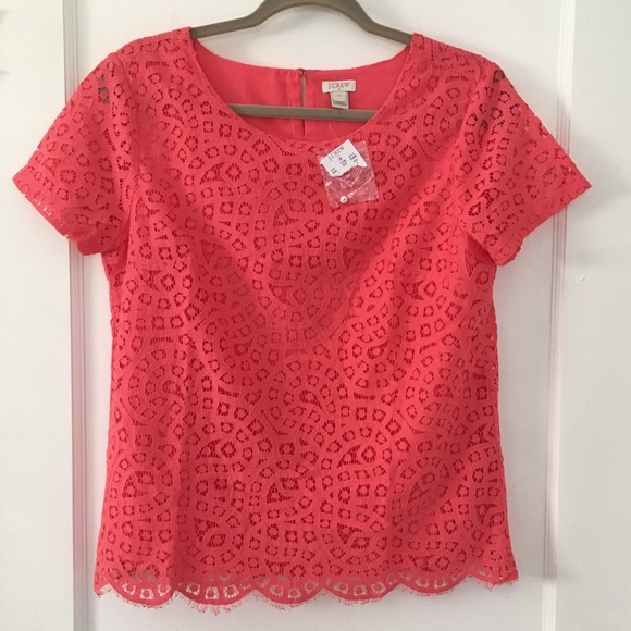 J. Crew Tops - NWT J.Crew women’s lace shirt size 4